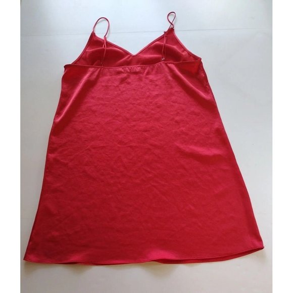 Aritzia Wilfred Free Womens Medium Red Slip Mini Dress - Picture 5 of 9